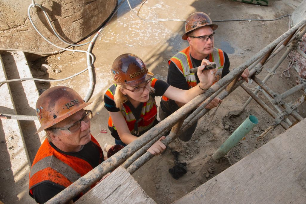 Imagineers discuss the construction behind an attraction.