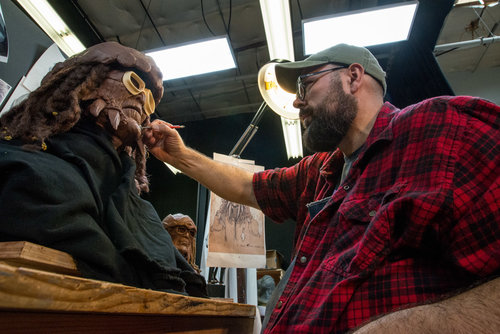 Imagineer working on the A1000 Figure of Hondo Ohnaka
