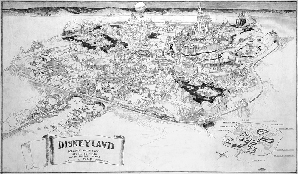 disneyland 1990 map