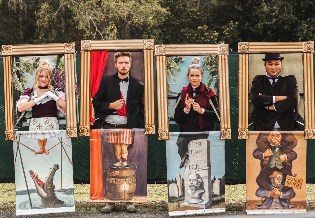 Imagineers dressed up for Halloween.