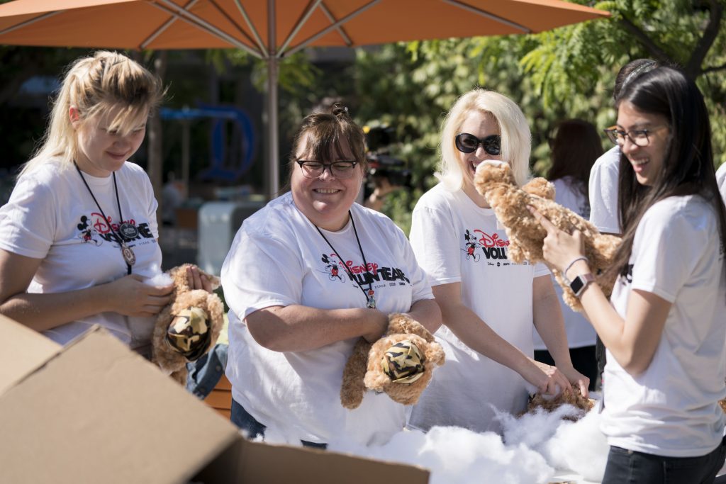Imagineers working at volunteer event