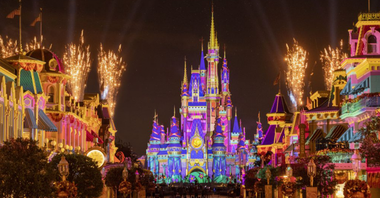 Cinderella Castle at Walt Disney World Resort at night