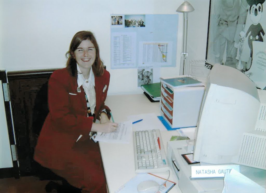 Photo of Natasha at desk