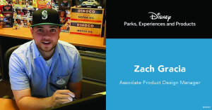 Photo of Zach Garcia, Text:Zach Garcia Associate Product Design Manager