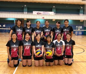 Joan and the Hong Kong Disneyland volleyball team