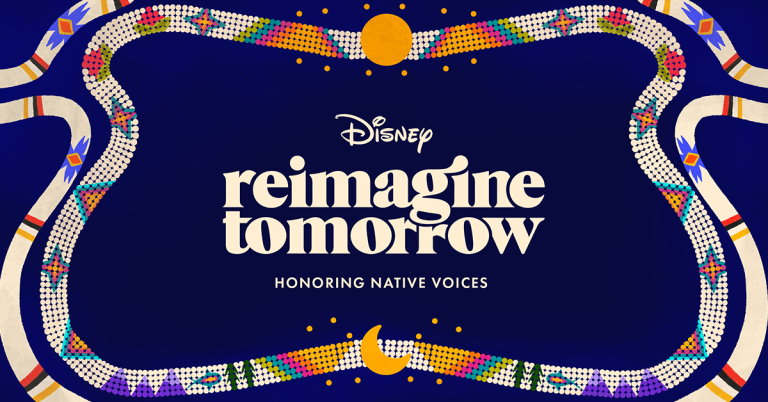 Text: Disney Reimagine Tomorrow Honoring Native Voices