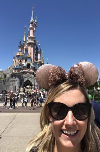 Caroline Bourke at Disneyland Paris