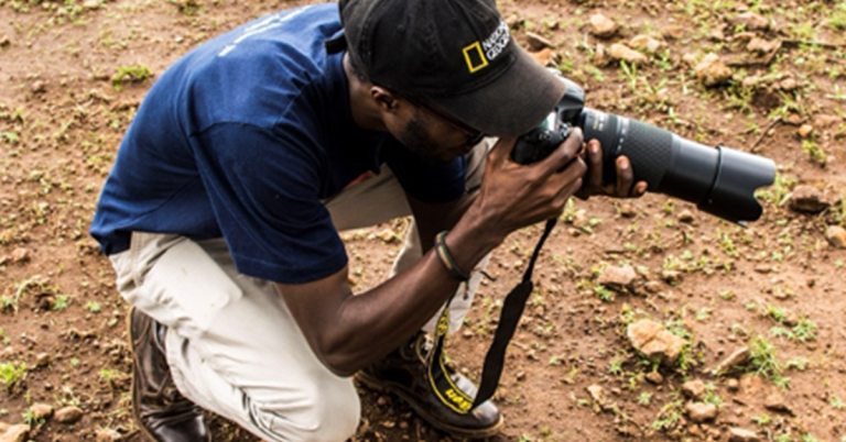 Nat Geo field ready program participant takinging a picture