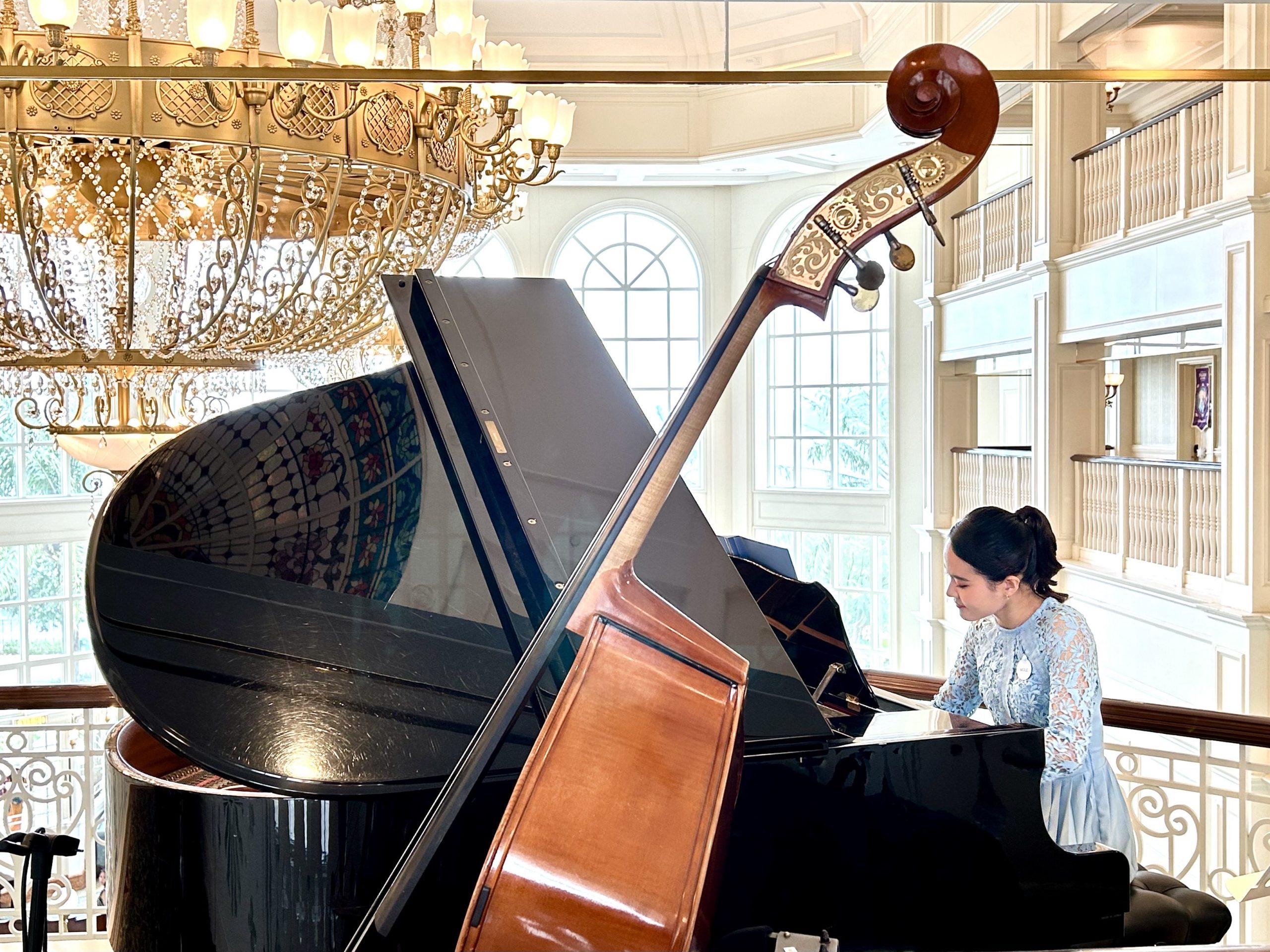 Natalie Yen playing the piano