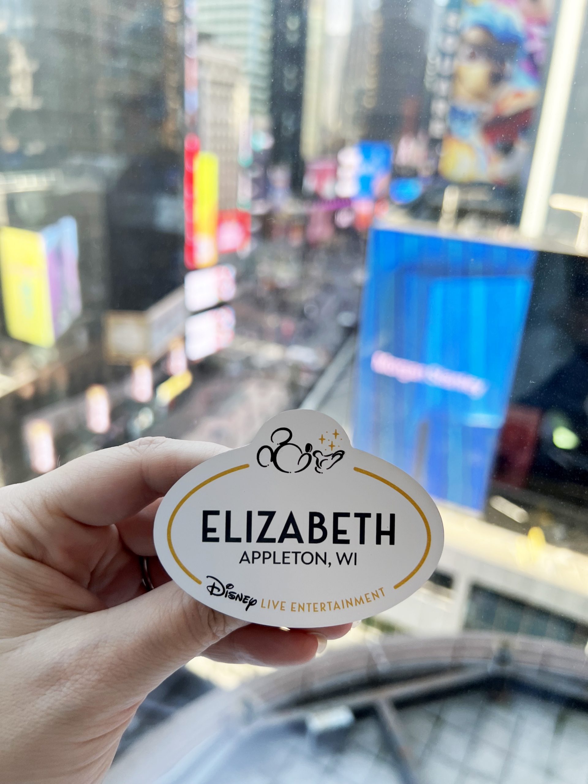 Name Tag in Times Square