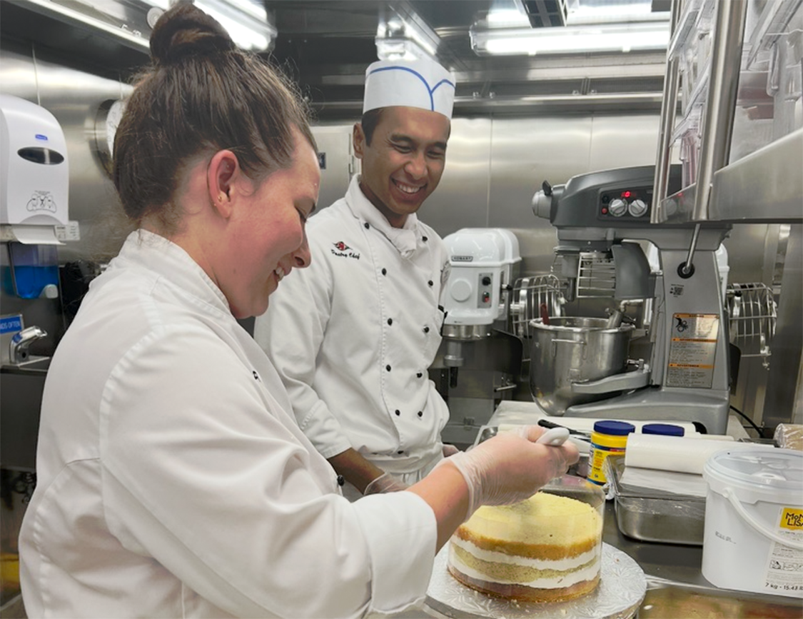 Pastry Chefs smile as they begin training.