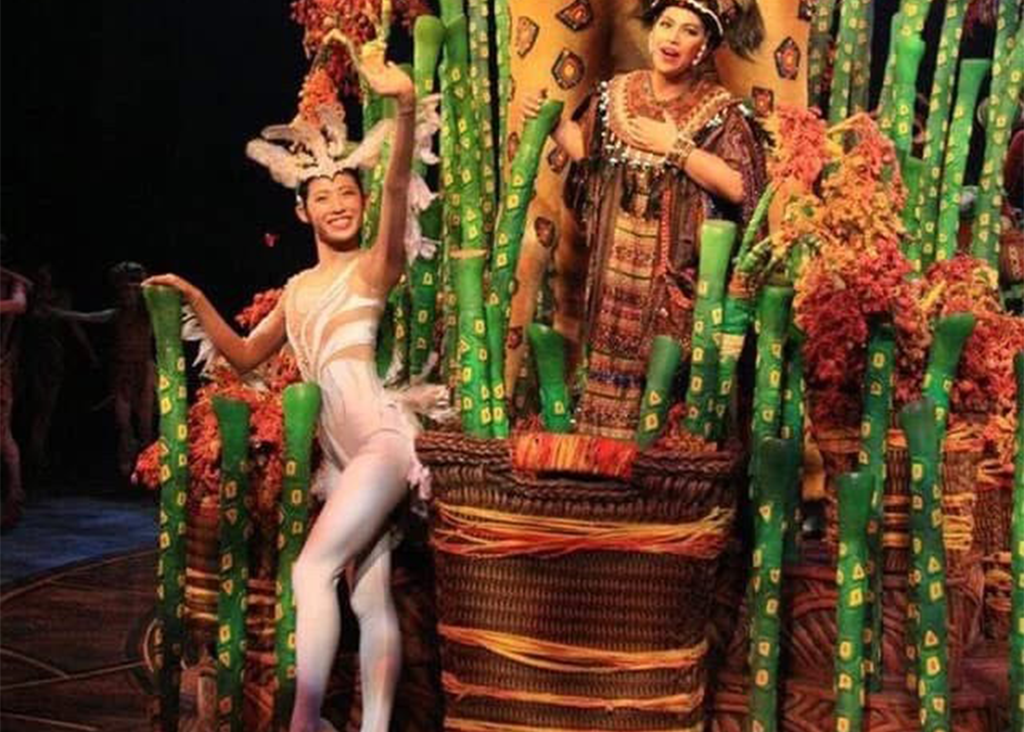 Kitty performing in "Festival of the Lion King."
