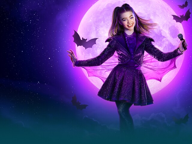 vampirina Promotional image for "Vampirina: Teenage Vampire" with Vampirina posting in front of purple moon background.
