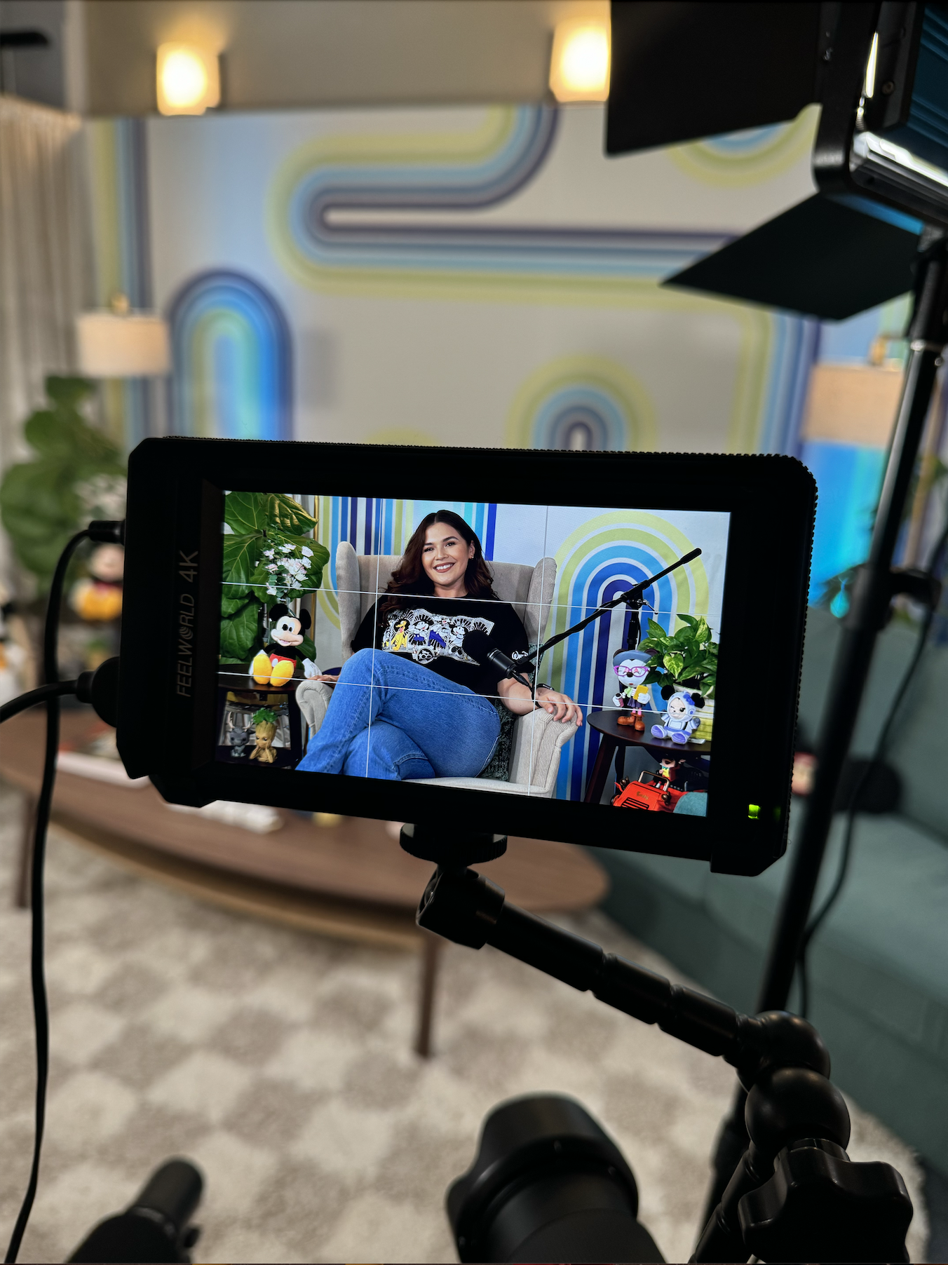 Destiny on set of the Disney College Program Podcast