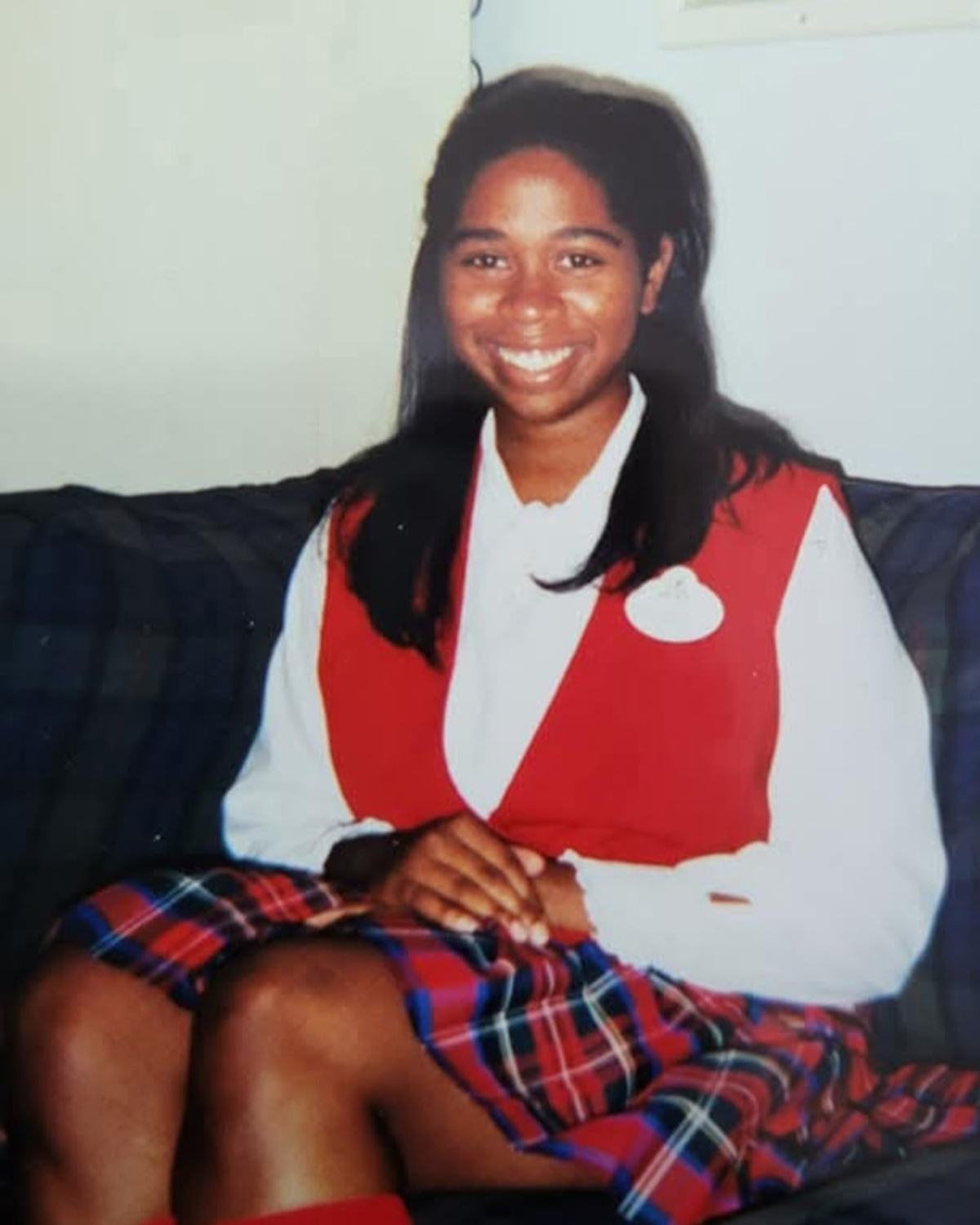 Early career Disney cast member in a casual setting, representing the beginnings of a long‑term career at Disneyland Resort.