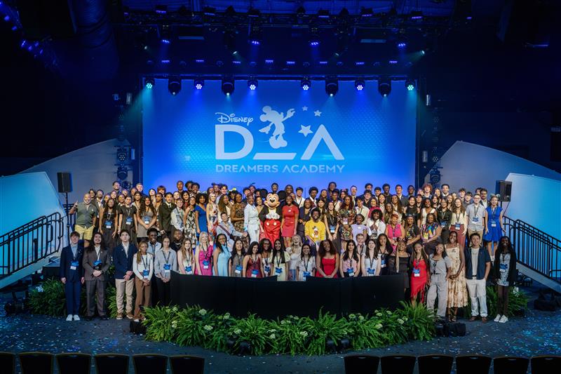 Group photo at Disney Dreamers Academy.