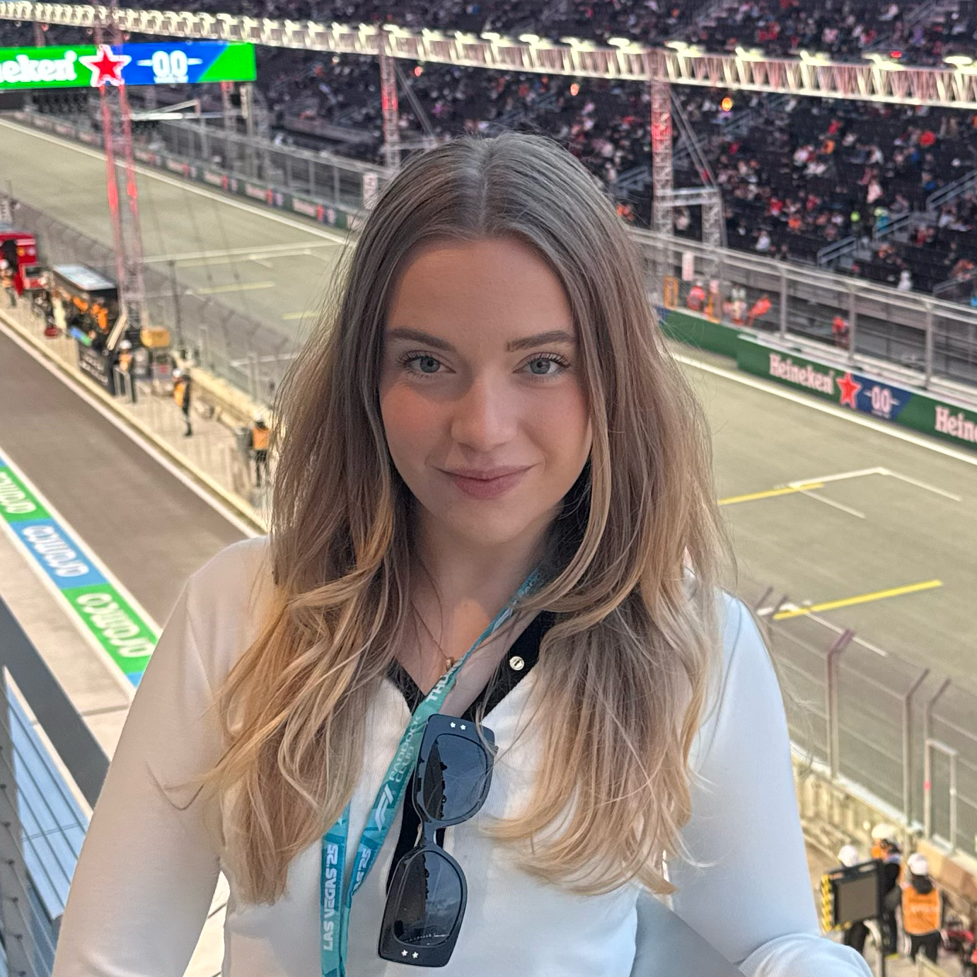 Disney Consumer Products Global Brand Marketing Manager at a Formula 1 race venue supporting the Mickey & Friends collaboration and global campaign strategy.
