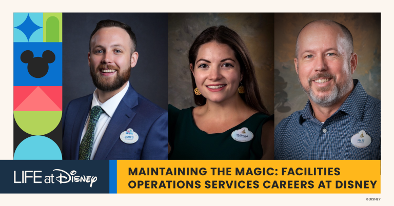 Life at Disney podcast guests James, Amanda and Matt featured in &lsquo;Maintaining the Magic: Facilities Operations Services Careers at Disney.&rsquo;