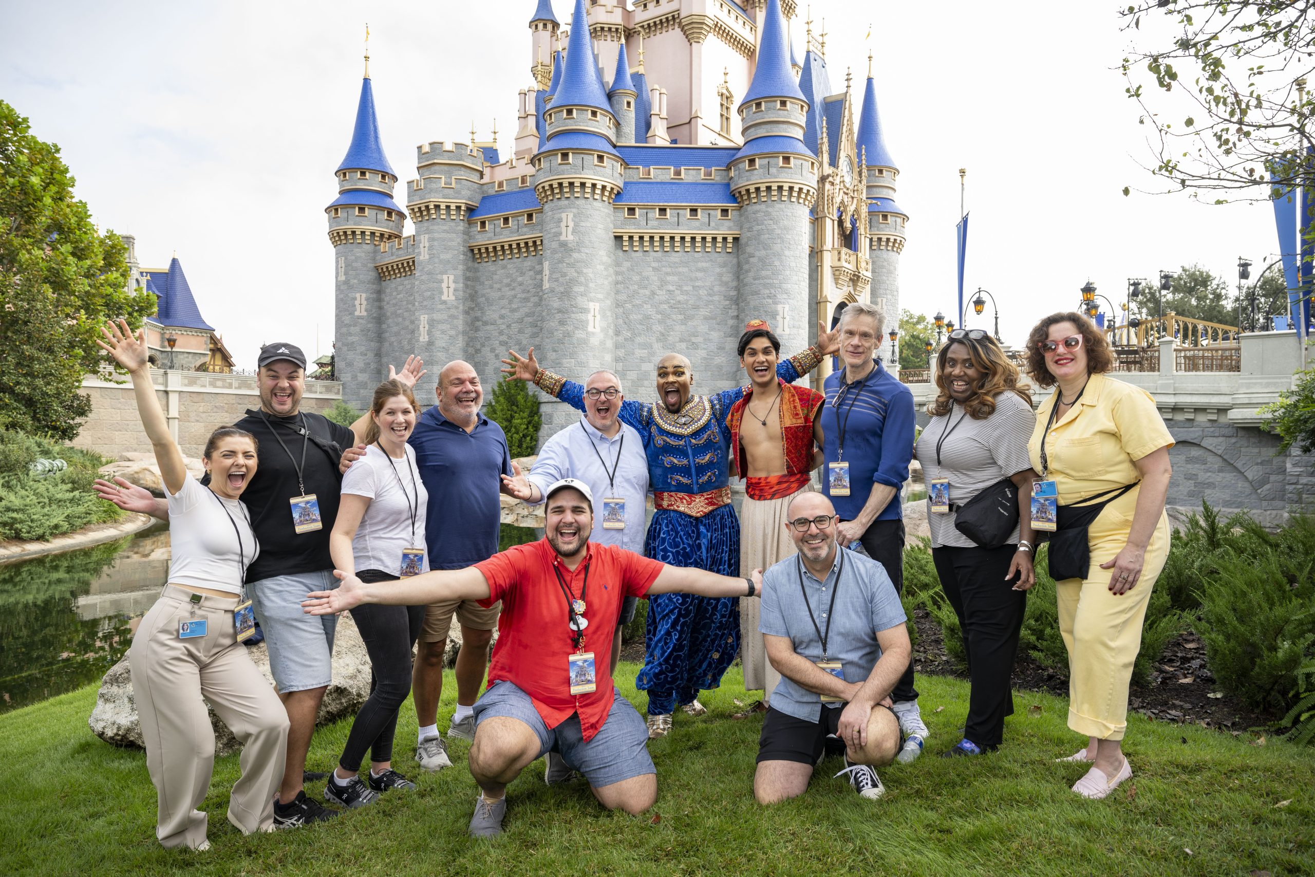 Disney Theatrical Group employees and performers gather at Walt Disney World Resort, highlighting the collaboration, creativity, and live entertainment careers that bring Disney stories from stage to audience around the world.