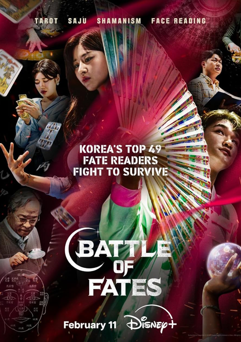 Disney+ promotional poster for Battle of the Fates, representing Korean local content featured in the Disney careers story.