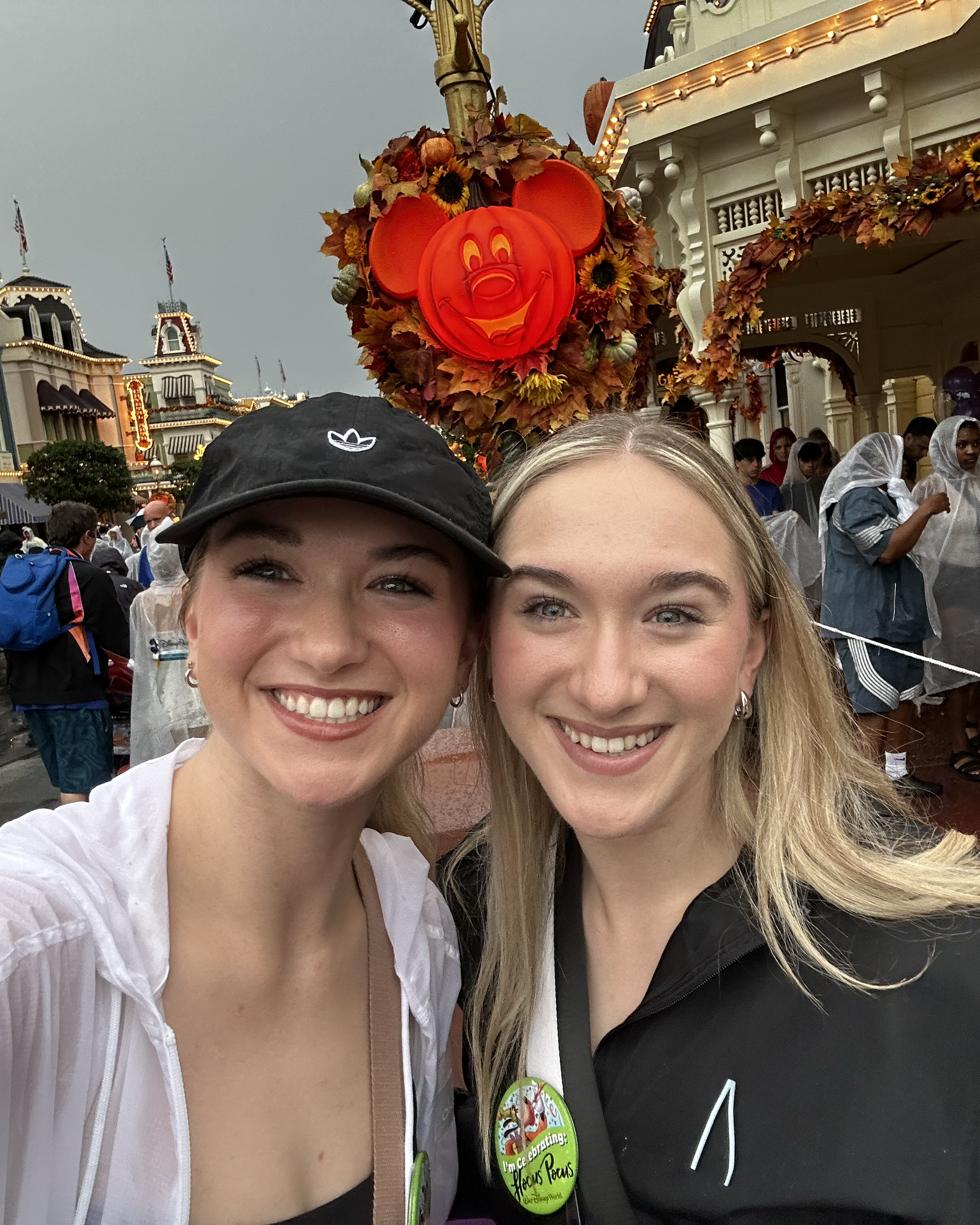 Two of the sisters together at Magic Kingdom during Mickey&rsquo;s Not-So-Scary Halloween Party.