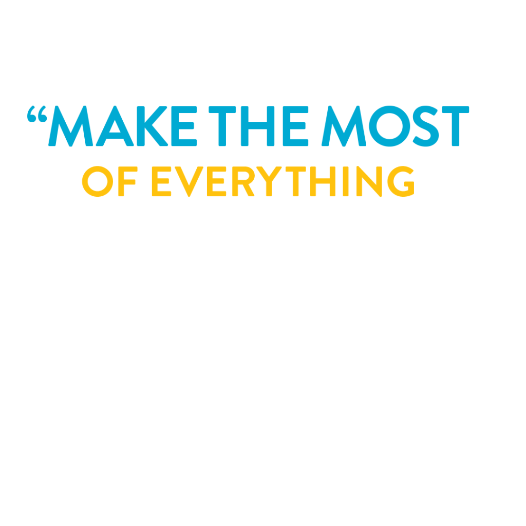 Disney Graduate Trainee Program quote that reads, "Make the most of everything because the company and the people have many things to contribute to you personally and professionally."