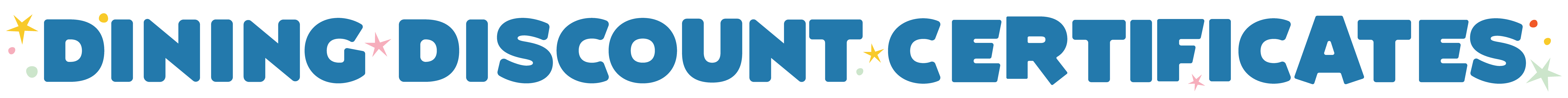 Dining Discount Certificates