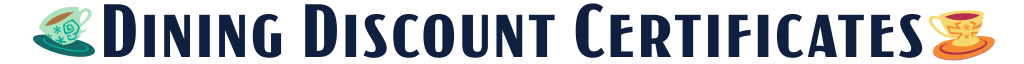 Dining Discount Certificates