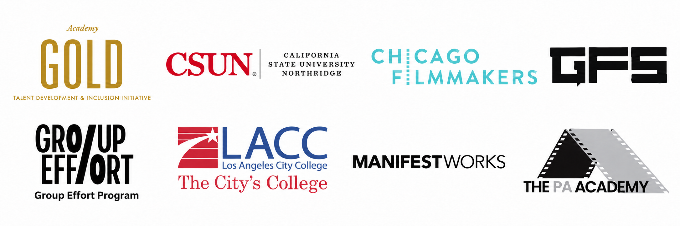 Group Effort Captioned Eight-Logo Banner